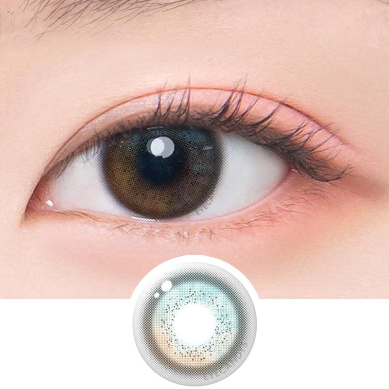 GEO Blenz Chic Blue colored contacts lens for dark eyes - EyeCandys