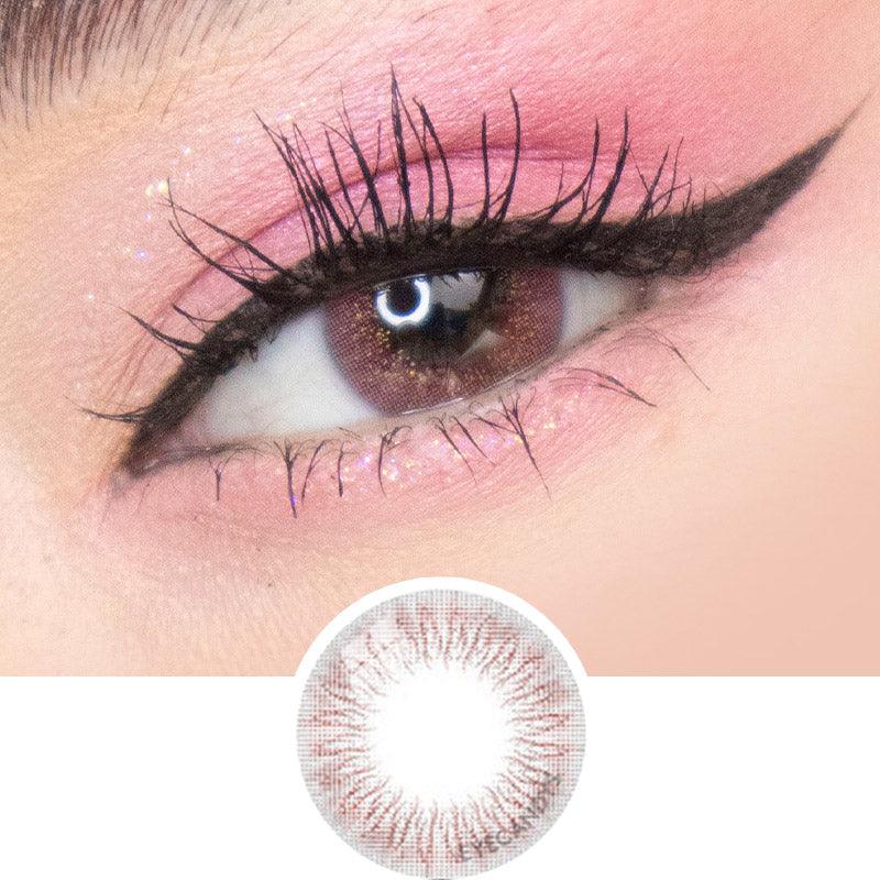 GEO Blenz Chic Blue colored contacts lens for dark eyes - EyeCandys